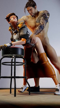 Hanzo Riders Tracer's Ass Hard - Overwatch Parody