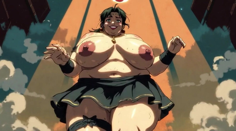 AI Porn: Ai Kartun awek montel menari klip wanita