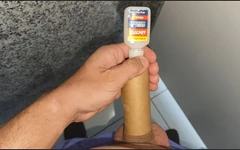 Big Straight Cock Stuck Fucks Full of Glue.