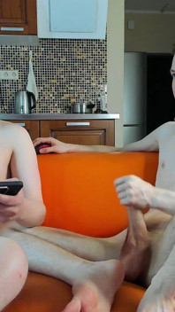 Touching My Friend's Balls to Make His Dick Hard