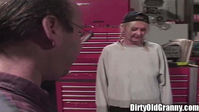 Dirty Old Granny: Granny Pigtails Fat Face Fucks Absolute Loser Dick up Her...