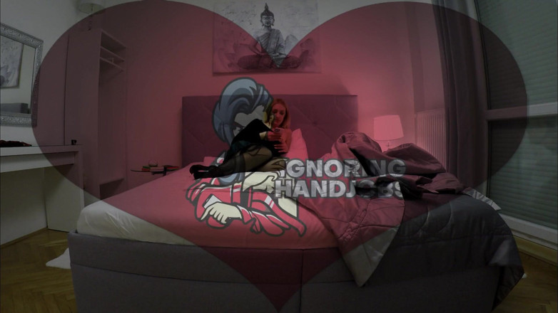 Ignoring Handjobs: No Panties No Bra Cock Teasing with Balls Play for...