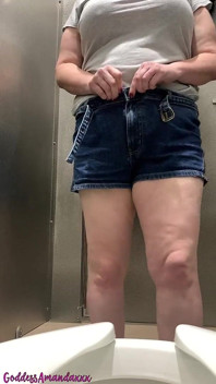 Sexy Brunette Loves It When You Watch Her Pee