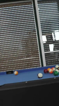Billiards lessons for the explosive Raphaella Ferrari
