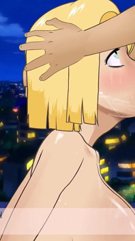 Android 18 kehle von einem großen, dicken schwanz mit ihrem gesicht tief vor ihrem ehemann gefickt