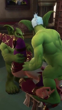 Ein Elfe hat einen dreier mit zwei Goblins | Warcraft-parodie