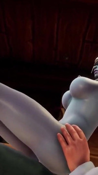 योगिनी रसोई घर में आंखों पर पट्टी बांधकर रात की योगिनी को चोदती है । Warcraft Porn Parody