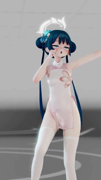 Mavi arşiv ryuuge kisaki hentai soyunma dansı mmd 3d mavi saç renk düzenleme smixix