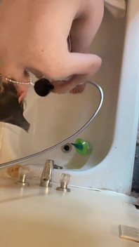 Sauberes Haar Vor Der Dusche
