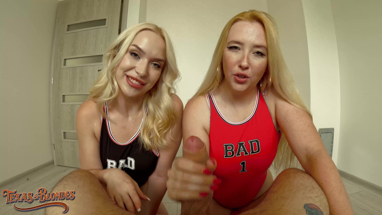 Texas and blondes: Cz Muse和金发女郎samantha Rone和vera Jarw一起喂食！