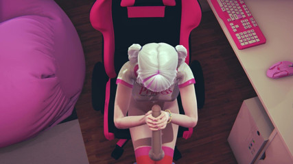 Waifu club 3D: Gracz dziewczyna po raz pierwszy dotyka prawdziwego kutasa