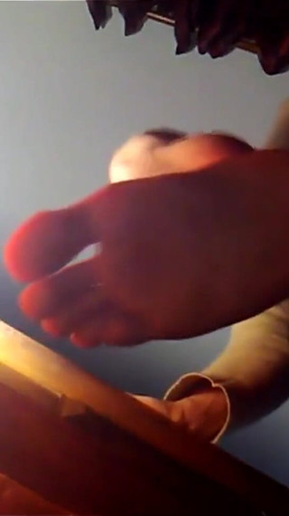 Foot for Naked Boy's Feet Lovers, Soft Sole and Toes Fetish, Giant Barefeet Angle View
