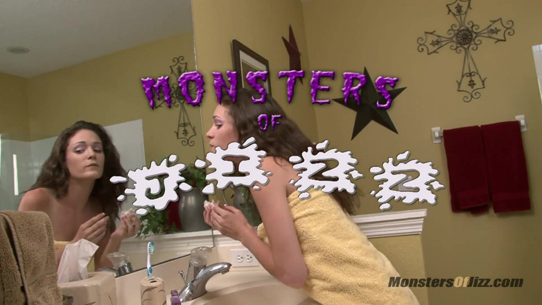 Monsters Of Jizz: Bratty teen jerks stepbros big cock