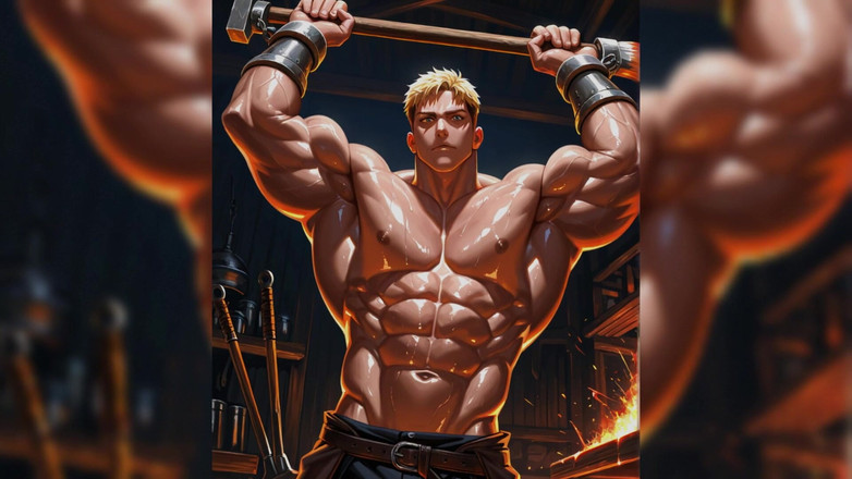 Erotic Man: Sexy Gay Iron Workers Ai Slideshow