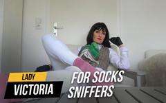 Lady Victoria Valente: POV Nur für perverse socken, sklaven schnüffeln: 3 Tage in rosa...