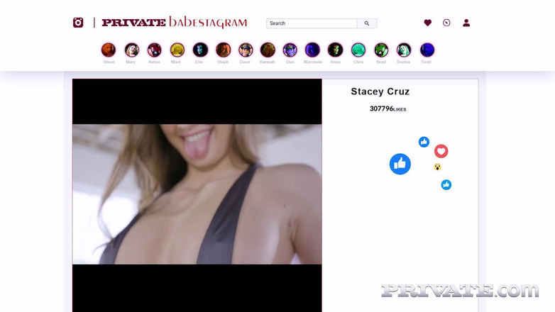 Private.com: Rețelele sociale Stacy Cruz își suge bărbatul înainte de a o călări