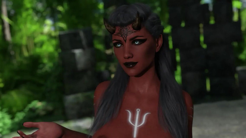 NaughtyPlayz: Milf królowa demonów ssała mojego kutasa do sucha - zakończyła swój...