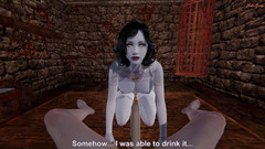 Hentai Smash: Lady Dimitrescu vám dá POV kouření a polyká vaše sperma....