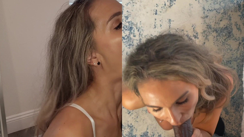 Jordan Wright: Mamă sexy incitantă suge o pulă neagră mare