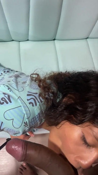 Petite Girl Fucks a Black Cock and Gets Covered in Cum