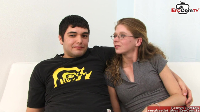 EroCom: Skinny wife with glasses and tiny tits enjoy the BBC