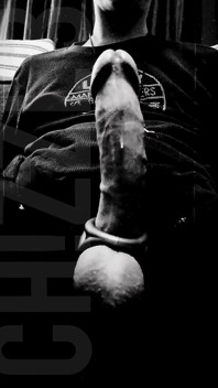 B&w Cock Play W/ Cumshot