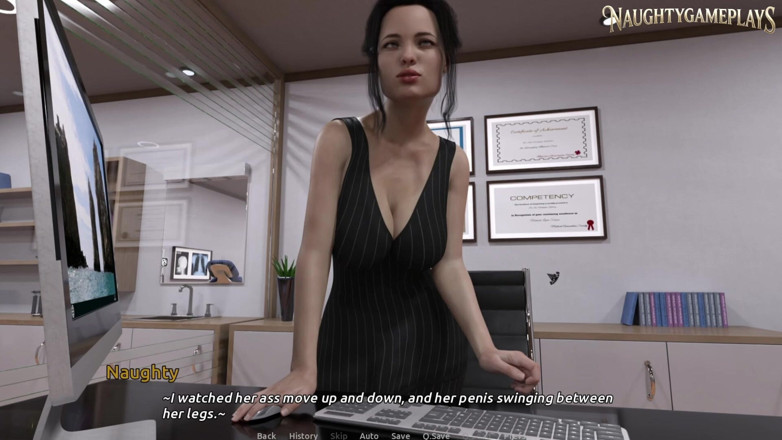Naughty gameplays trans: Futa Healthcare (часть 01) от Fatsocat - милфа-транс обожает свой огромный член