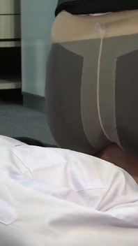 The Temptation of the Female President's Mini Skirt, Legs and Boots and Facesitting
