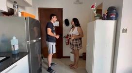 我在我朋友家的私人物品和帕索关注我的丈夫