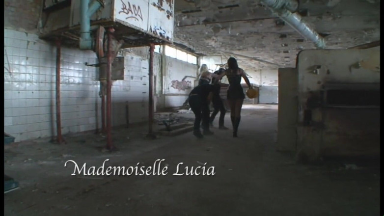 Absolute BDSM films - The original: Upokarzający trójkąt z zamaskowany kutasem mięśni