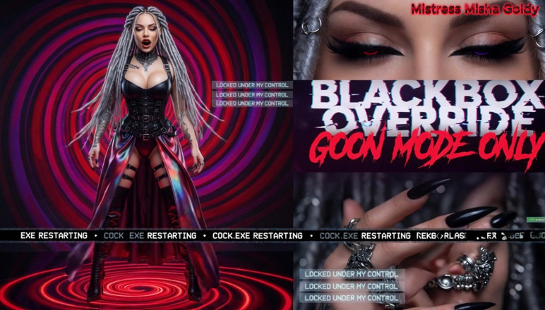 Goddess Misha Goldy: Blackbox Cock: Aus der Ferne gehackt und mir gehörend.