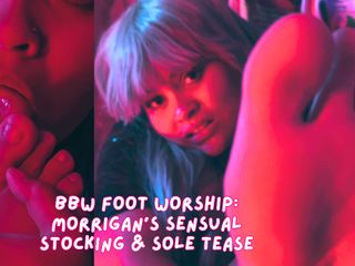 Cutiepiie Chubby: BBW Foot Worship: Morrigan's Sensual Stocking & Sole Tease(BBWフットワーシップ:モリガンの官能的なストッキング&ソールティーザー)