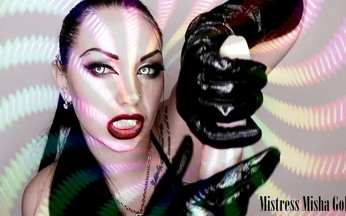 Goddess Misha Goldy: My shiny gloves own you! Strong mind fuck &amp; JOI