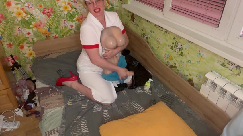 Dirty Nurse Sucks and Wanks Patient (Milf Sex Queen)