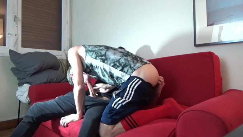 SEX WITH STRAIGHT BOY CURIOUS: Amateur cam - Slut fucked raw by a bad boy from...