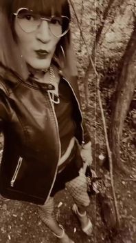 Whore Fantasy. Vanessabitchx Cumslut Exhibitionist in the Forest