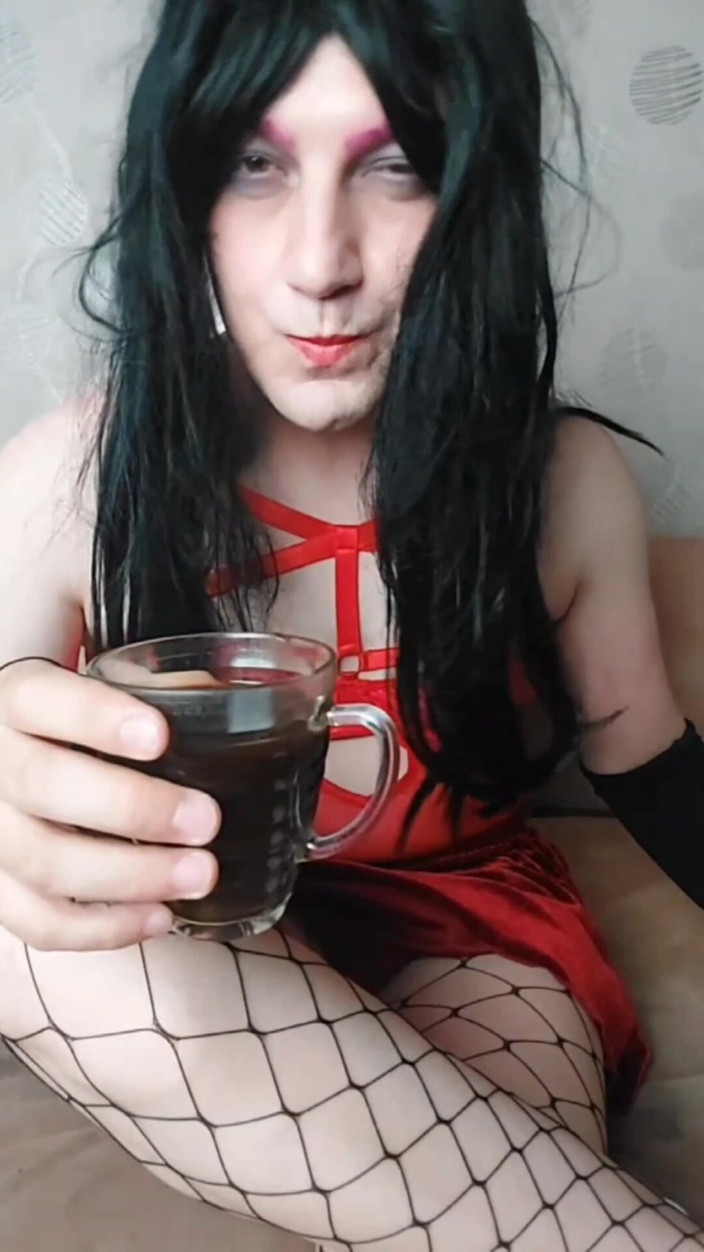 Kitty_Cross: Electra Hot Femboy Model Červená světla