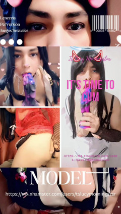 Sissy Blonde in Lingerie Gets Fucked with Monsters Dildo
