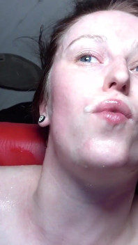 Fuck a Baby Inside Me! Get Me Pregnant! Creampie Gangbang with Skinny Slut