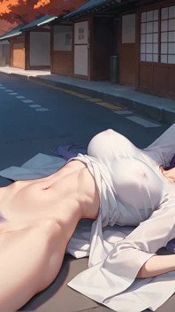 Purple Hair Sensation: Tokyo Alley Cum Drip