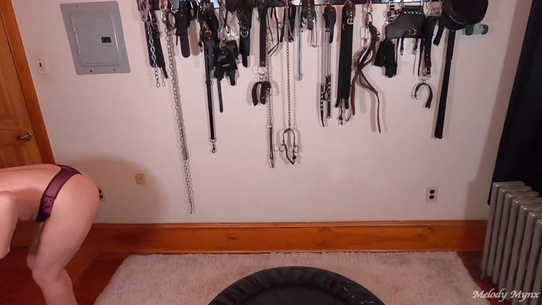 Melody Mynx: Melody Mynx, 1ère vidéo solo avec cul, chatte et jouet, double...