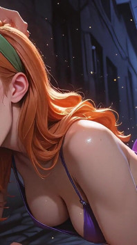 Daphne Ze Scooby-doo Serwuje Kutasa Grubego Starego Tatusia