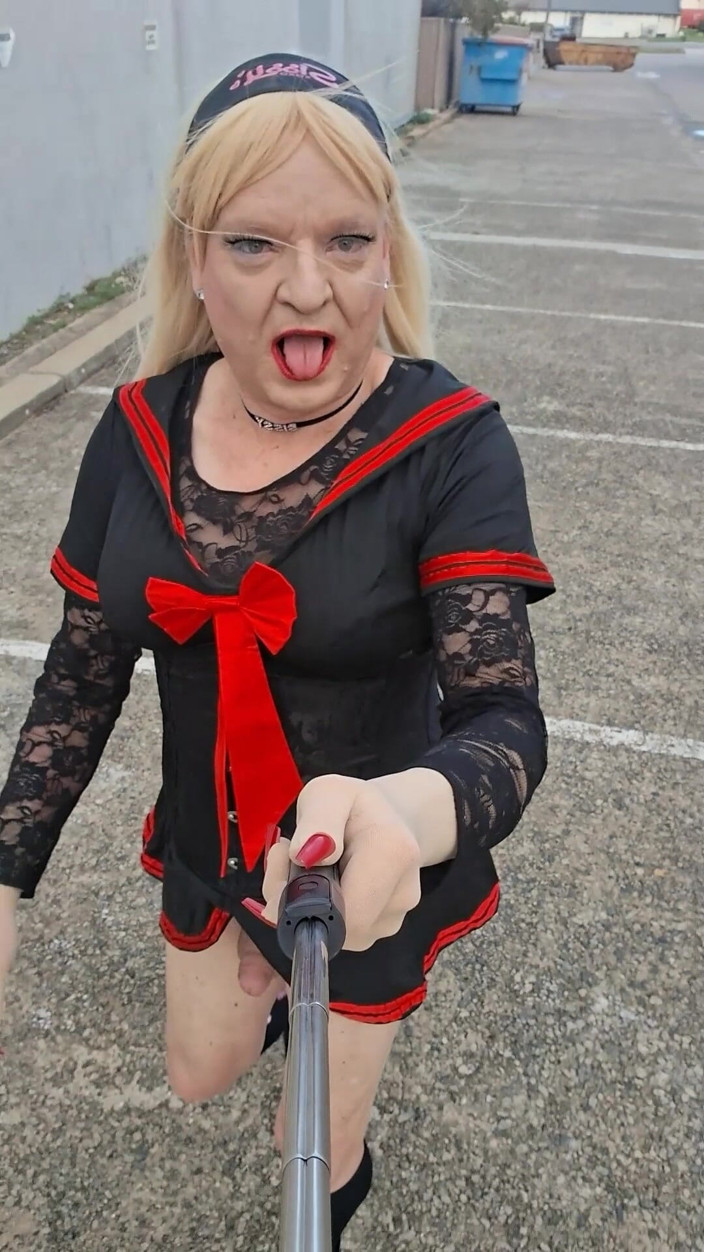 Sissymandy24: Sissymandy, rotes Seemannskleid
