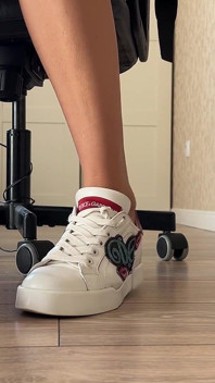 Feet Tease in Sneakers, Barefoot, High Heels