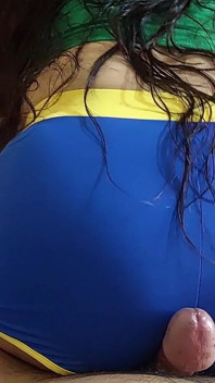 The Fan of the Brazilian Soccer Team Celebrated Her Team's Victory by Leaving My Balls Dry