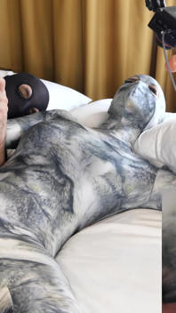 Nora Fox Wolf Zentai zahlcený stroj