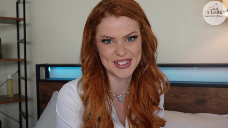 Andre Stone: Sexy ruiva universitária co-ed seduz seu professor