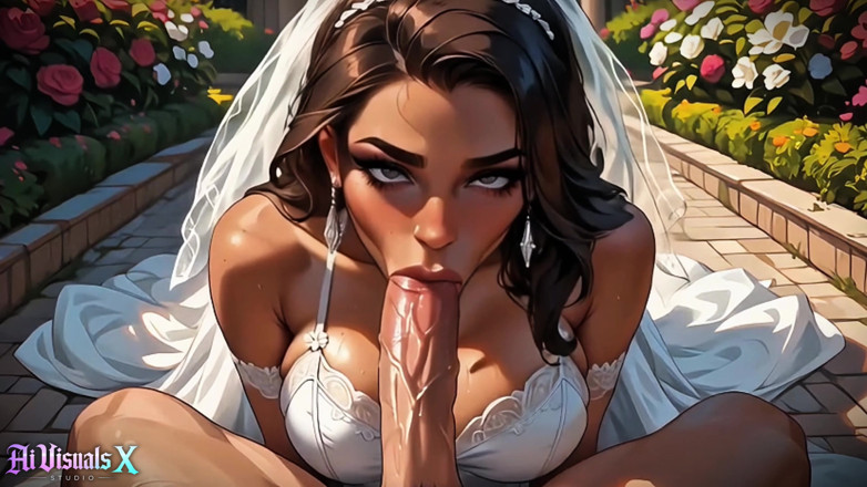 AI Visuals X: Novia latina no puede resistir a un dotado blanco justo...