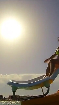 Bulging Bikini Fighting for Its Life While I Get Pounded by the Waves