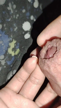 Secretly Used His Stepsister's Hand and Cum on Her Palm